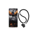 kilifland Huawei Mate 10 Pro ile Uyumlu Kılıf Silikon Desen Boyun Askılı Ateş Kartalı 1766