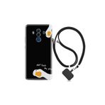 kilifland Huawei Mate 10 Pro ile Uyumlu Kılıf Silikon Desen Boyun Askılı Dont Touch Duck 1655