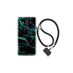 kilifland Huawei Mate 10 Pro ile Uyumlu Kılıf Silikon Desen Boyun Askılı Green Thunder 1693