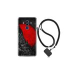 kilifland Huawei Mate 10 Pro ile Uyumlu Kılıf Silikon Desen Boyun Askılı Kırmızı Gezegen 1713