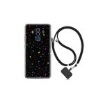 kilifland Huawei Mate 10 Pro ile Uyumlu Kılıf Silikon Desen Boyun Askılı Puantiye Ve Ay 1726