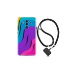kilifland Huawei Mate 10 Pro ile Uyumlu Kılıf Silikon Desen Boyun Askılı Renk Cümbüşü 1631