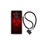 kilifland Huawei Mate 10 Pro ile Uyumlu Kılıf Silikon Desen Boyun Askılı Virus 1654