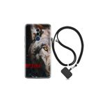 kilifland Huawei Mate 10 Pro ile Uyumlu Kılıf Silikon Desen Boyun Askılı Wolf Eyes 1758