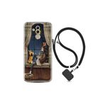 kilifland Huawei Mate 20 Lite ile Uyumlu Kılıf Desenli Silikon Boyun Askılı Ananas Camera Glass 1358
