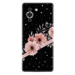 Kılıfland Huawei Nova 10 ile Uyumlu Kılıf, Silikon, Çiçek Desenli, Siyah