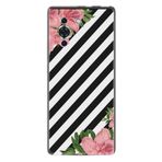 Kılıfland Huawei Nova 10 Kılıf, Silikon, Çiçek Desenli, Siyah Beyaz Çizgili