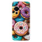 Kılıfland Huawei Nova 12S ile Uyumlu Kılıf, Boutique Baskılı Donut Desenli, Renkli