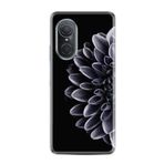 Kılıfland Huawei Nova 9 SE ile Uyumlu Silikon Kılıf, Çiçek Deseni, Siyah