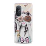 Kılıfland Huawei Nova 9 Se ile Uyumlu Silikon Kılıf, Resimli Desenli Baskılı, Donut Girl, Renkli