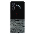 Kılıfland Huawei Nova Y70 ile Uyumlu Silikon Kılıf, Desen, Astronot Red Balon, Siyah