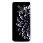 Kılıfland Huawei Nova Y90 ile Uyumlu Silikon Kılıf, Çiçek Deseni, Siyah