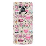 Kılıfland Huawei Nova Y90 ile Uyumlu Silikon Kılıf, Resimli Desenli Baskılı, Donut Flamingo, Pembe