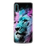 kilifland Huawei P30 Lite ile Uyumlu Kılıf Silikon Desen Güzel Seri Pink Blue Leon 1603