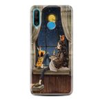 kilifland Huawei P30 Lite Uyumlu ile Uyumlu Kılıf Desenli Silikon Güzel ile Uyumlu Kılıf Ananas Camera Glass 1358