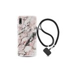 kilifland Huawei Y6 2019 ile Uyumlu Kılıf Desenli Silikon Boyun Askılı Colorfull Marble 2 1389