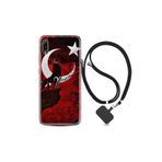 kilifland Huawei Y6 2019 ile Uyumlu Kılıf Desenli Silikon Boyun Askılı Wolf And Moon 2 1381