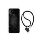 kilifland Infinix Hot 10 ile Uyumlu Kılıf Silikon Desen Boyun Askılı Dikenli Tel 1779