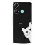 Kılıfland Infinix Hot 20 Kılıf, Silikon, Platinium Series, Çılgın Kedi Desenli, Siyah