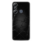 Kılıfland Infinix Hot 20i ile Uyumlu Silikon Kılıf, Dikenli Tel Desen, Siyah