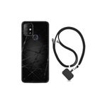 kilifland Infinix Hot 8 ile Uyumlu Kılıf Silikon Desen Boyun Askılı Dikenli Tel 1779
