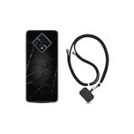 kilifland Infinix Zero 8 ile Uyumlu Kılıf Silikon Desen Boyun Askılı Dikenli Tel 1779
