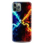 Kılıfland iPhone 14 Pro Max ile Uyumlu Silikon Kılıf, Desen Özel Seri Red Blue Leon, Renkli