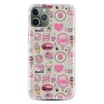 Kılıfland iPhone 14 Pro Max ile Uyumlu Silikon Kılıf, Desenli Baskılı, Donut Flamingo, Renkli