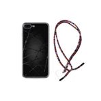 kilifland Iphone 6 6s Plus Uyumlu ile Uyumlu Kılıf Rasta Ipli Boyun Askılı Desenli Silikon Dikenli Tel 1779