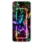 Kılıfland Omix X700 ile Uyumlu Silikon Kılıf, Butterfly Neon Desen, Renkli