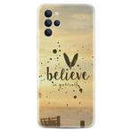 Kılıfland Omix X700 ile Uyumlu Silikon Kılıf, Desenli Baskılı, Believe in Yourself, Sarı