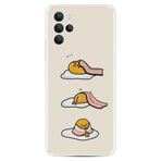 Kılıfland Omix X700 ile Uyumlu Silikon Kılıf, Desenli Baskılı, Sweety Egg, Beyaz