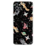Kılıfland Omix X700 ile Uyumlu Silikon Kılıf, Planet Animals Temalı Desen, Siyah