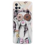 Kılıfland Omix X700 ile Uyumlu Silikon Kılıf, Resimli Desenli Baskılı, Donut Girl, Renk98
