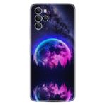 Kılıfland Omix X700 ile Uyumlu Silikon Kılıf, Star Planet Deseni, Mor-Pembe