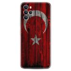 Kılıfland Omix X700 ile Uyumlu Silikon Kılıf, Türk Bayrağı Desenli, Kırmızı