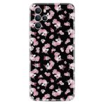 Kılıfland Omix X700 ile Uyumlu Silikon Kılıf, Unicorn Flowers Desenli, Siyah
