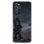Kılıfland Omix X700 ile Uyumlu Silikon Kılıf, Warrior Desen, Siyah