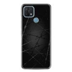 Kılıfland Oppo A15 A15s ile Uyumlu Silikon Kılıf, Dikenli Tel Desen, Siyah