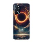 Kılıfland Oppo A16 ile Uyumlu Kılıf, Hayat Serisi, Güneş Tutulması Deseni, Silikon, Siyah