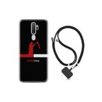 kilifland Oppo A5 A9 2020 ile Uyumlu Kılıf Silikon Ipli Boyun Askılı Desenli Dead Line 1662