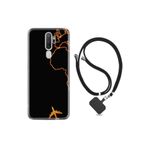 kilifland Oppo A5 A9 2020 ile Uyumlu Kılıf Silikon Ipli Boyun Askılı Desenli Harita Ve Uçak 1777