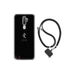 kilifland Oppo A5 A9 2020 ile Uyumlu Kılıf Silikon Ipli Boyun Askılı Desenli Love 1629