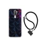 kilifland Oppo A5 A9 2020 ile Uyumlu Kılıf Silikon Ipli Boyun Askılı Desenli Renkli Prizmalar 1783