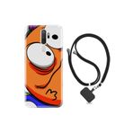kilifland Oppo A5 A9 2020 ile Uyumlu Kılıf Silikon Ipli Boyun Askılı Desenli Sevimli Canavarlar 1699