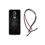 kilifland Oppo Reno 2z ile Uyumlu Kılıf Rasta Ipli Boyun Askılı Desenli Silikon Dikenli Tel 1779