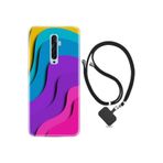 kilifland Oppo Reno 2z ile Uyumlu Kılıf Silikon Ipli Boyun Askılı Desenli Renk Cümbüşü 1631
