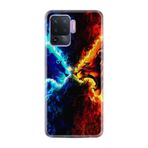 Kılıfland Oppo Reno 5 Lite ile Uyumlu Silikon Kılıf, Desen Özel Seri, Red Blue Leon, Renkli
