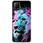 Kılıfland Pova Silikon Telefon Kılıfı, Desen Özel Seri, Pink Blue Leon, Renkli