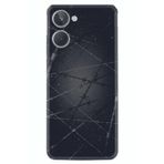 Kılıfland Realme 10 4G ile Uyumlu Silikon Kılıf, Dikenli Tel Desen, Siyah